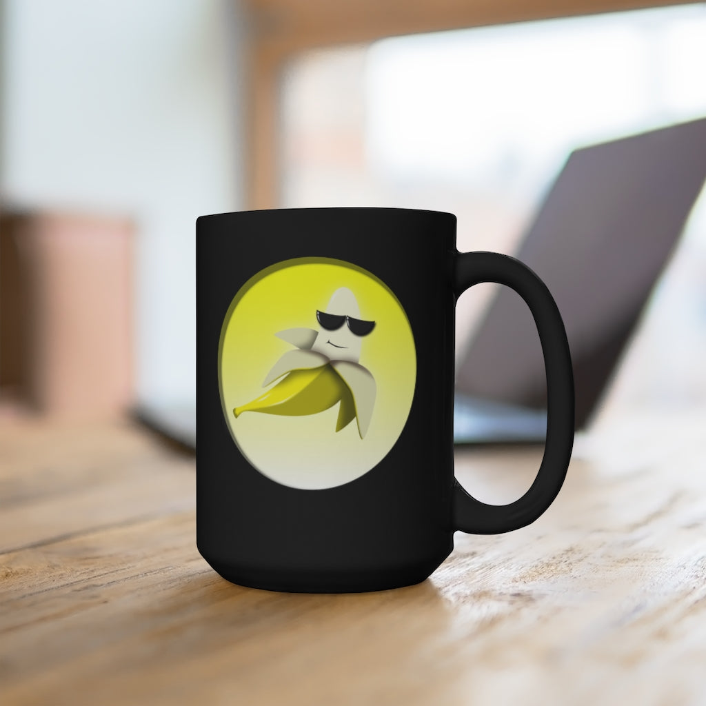 Cool Banana Black Mug 15oz