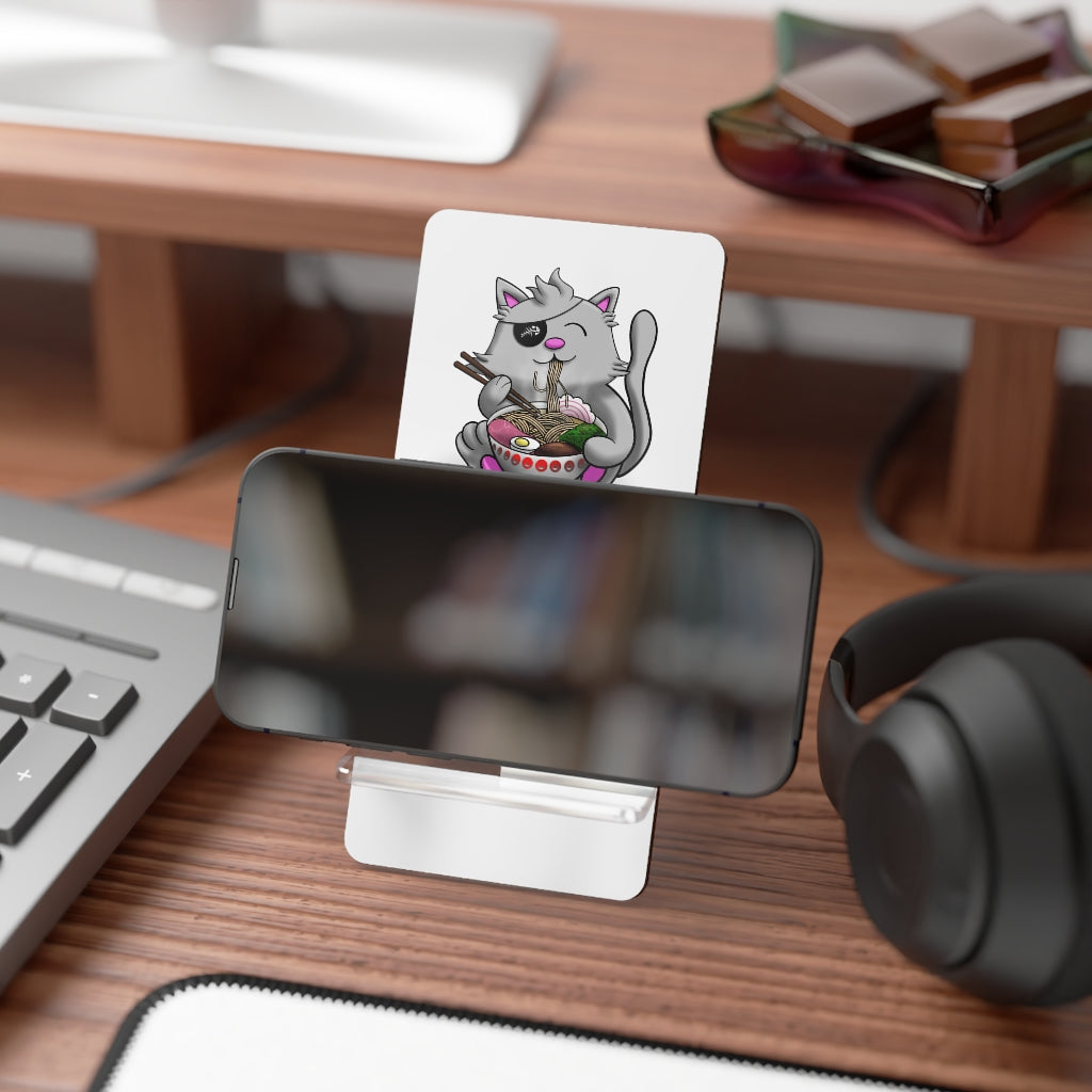 Pirate Ramen Cat Mobile Display Stand for Smartphones