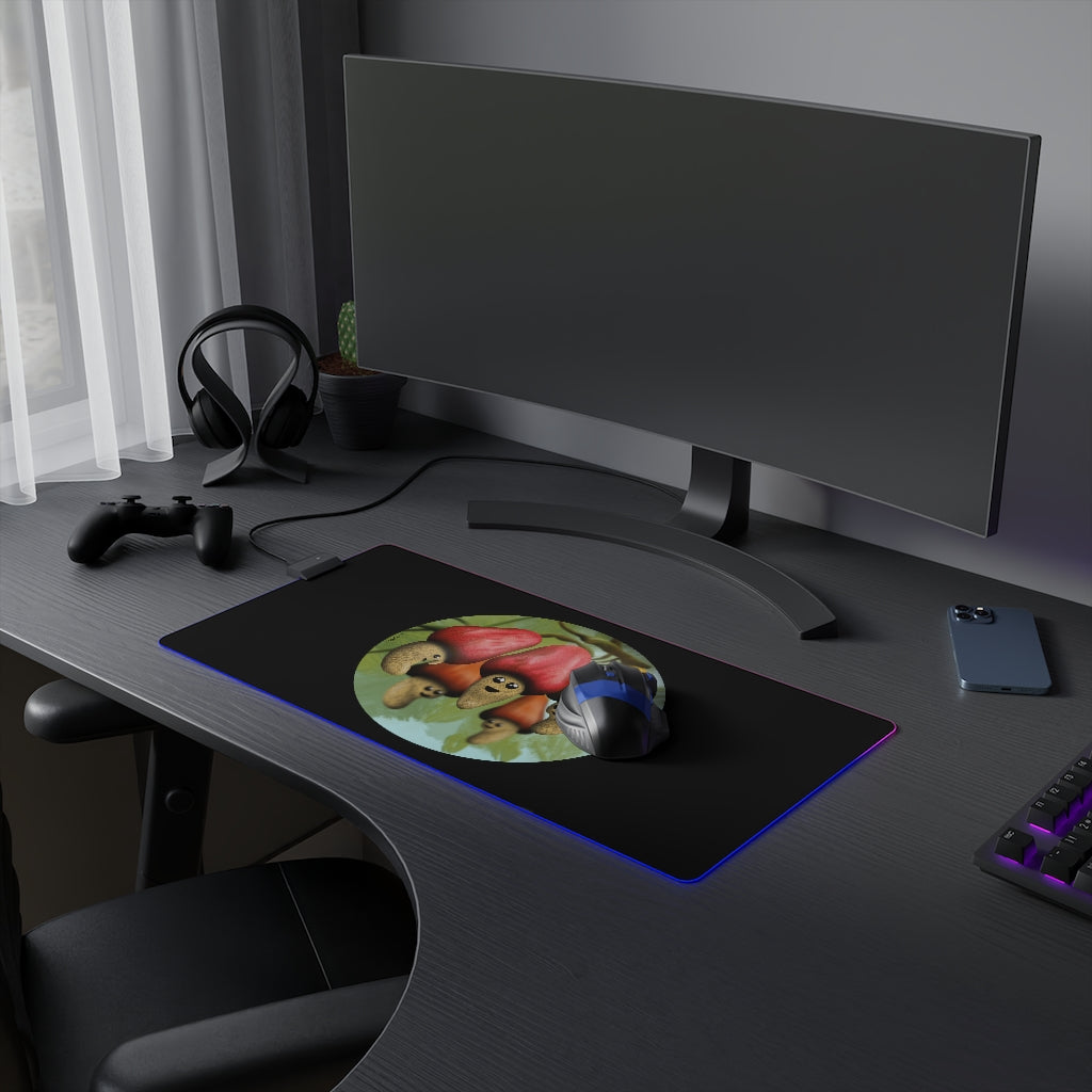 Cashew Fruit LED Gaming Mouse Pad