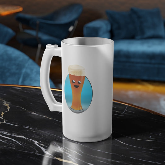 Kawaii Weissbier Frosted Glass Beer Mug