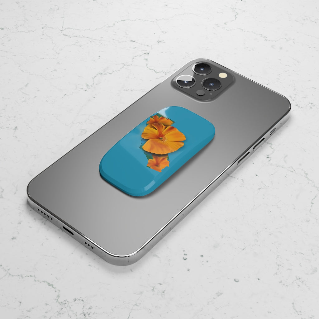 California Golden Poppy Phone Click-On Grip