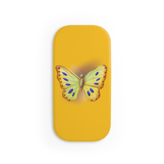 Golden Butterfly Phone Click-On Grip