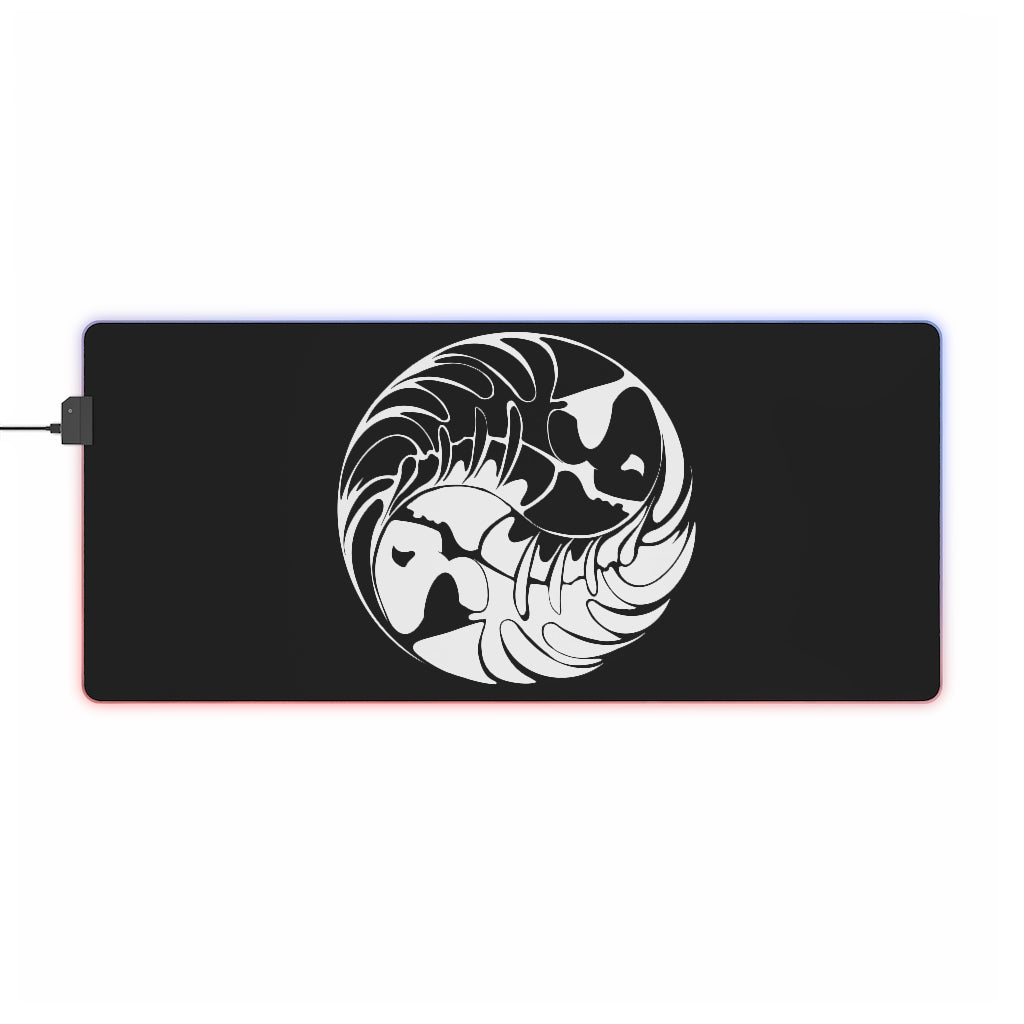 Pirate Fish Ying Yang LED Gaming Mouse Pad