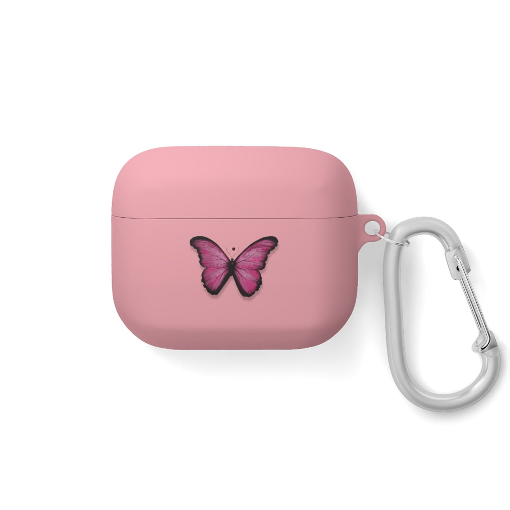 Pink Butterfly AirPods and AirPods Pro Case Cover