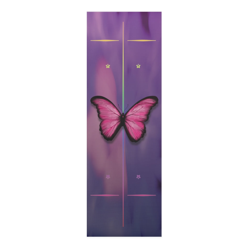 Pink Butterfly Foam Yoga Mat