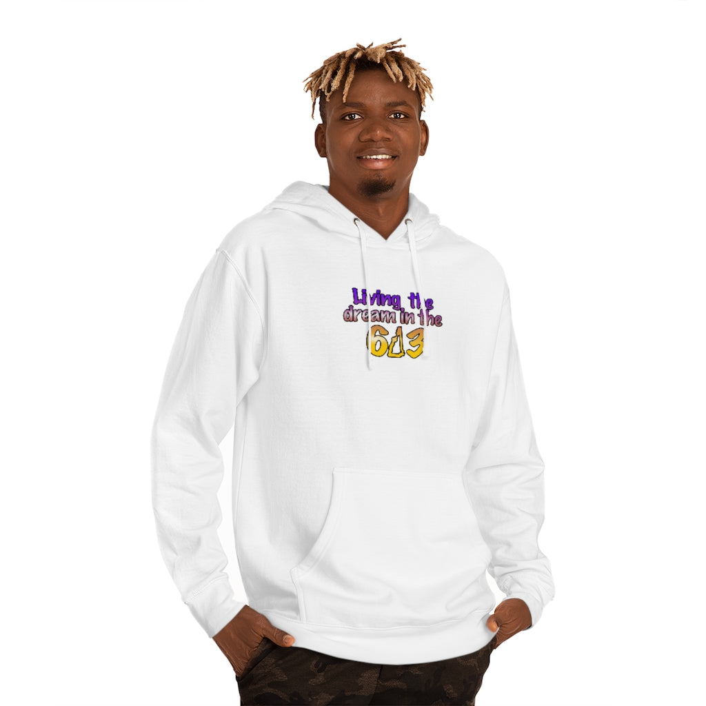 Living the Dream in the 603 Unisex Hooded Sweatshirt