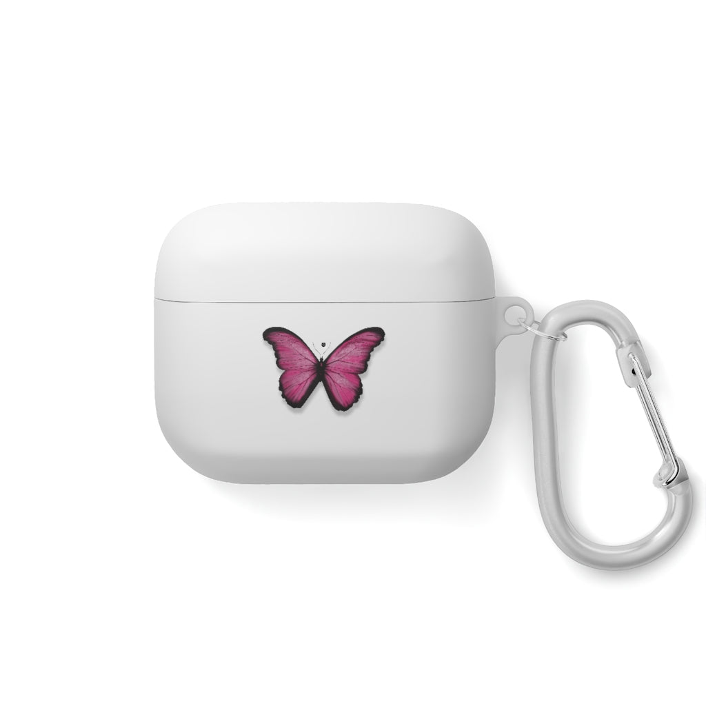 Pink Butterfly AirPods and AirPods Pro Case Cover