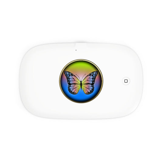 Rainbow Butterfly UV Phone Sanitizer and Wireless Charging Pad