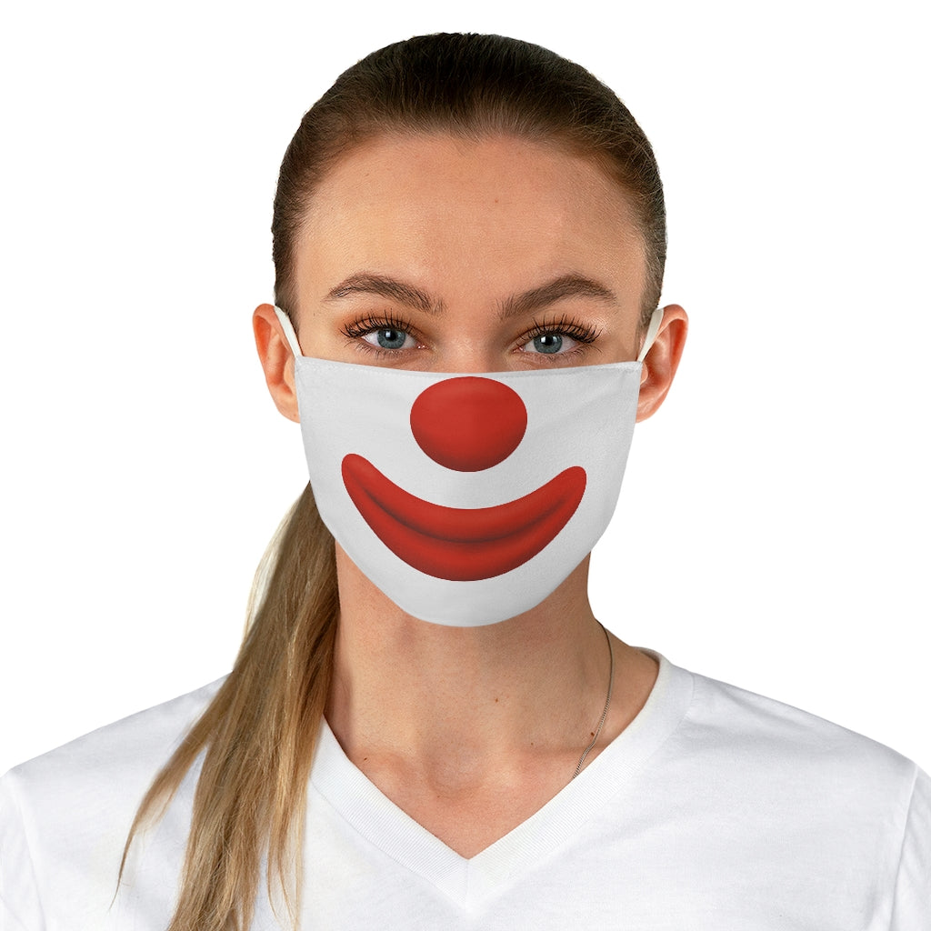 Clown Face Fabric Face Mask