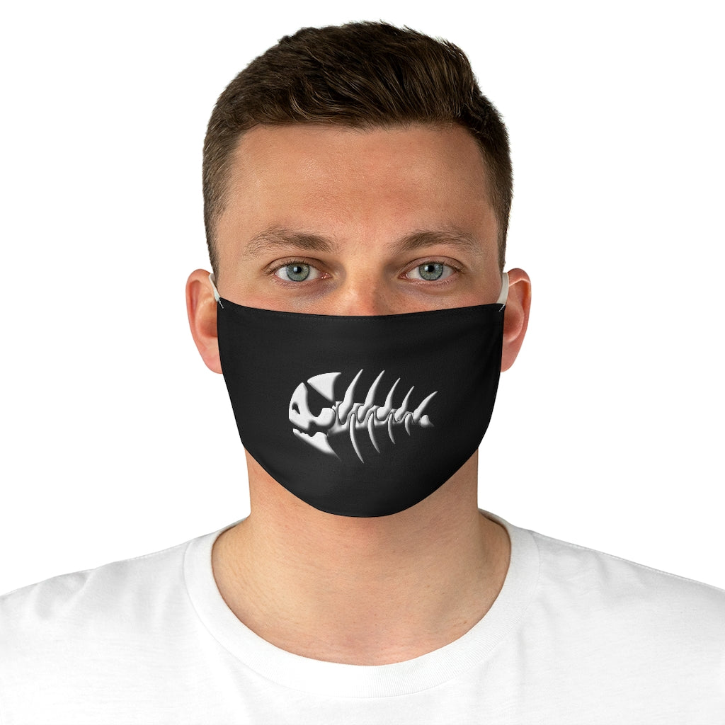 Jolly Roger Pirate Fish Fabric Face Mask