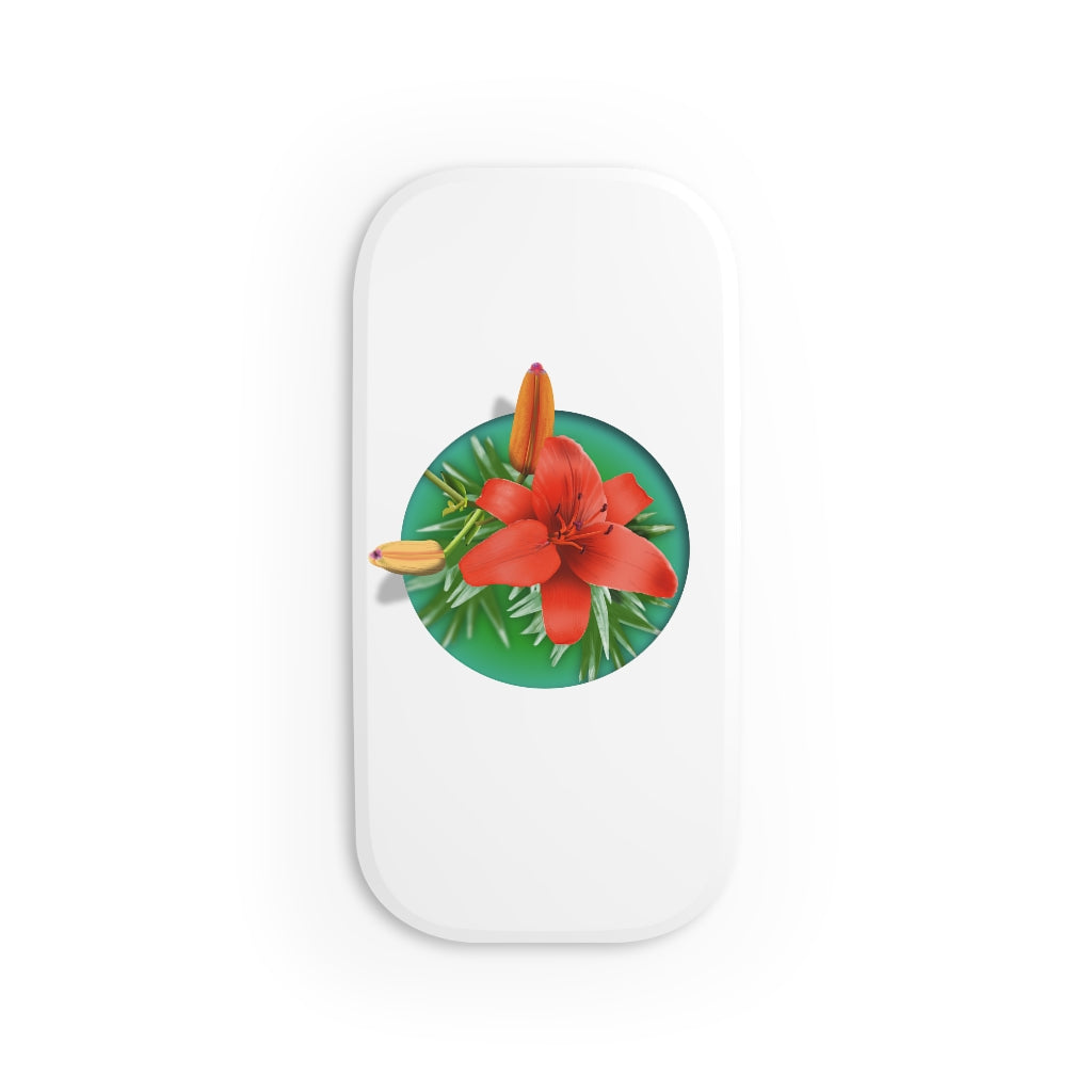 Orange Day Lily Phone Click-On Grip