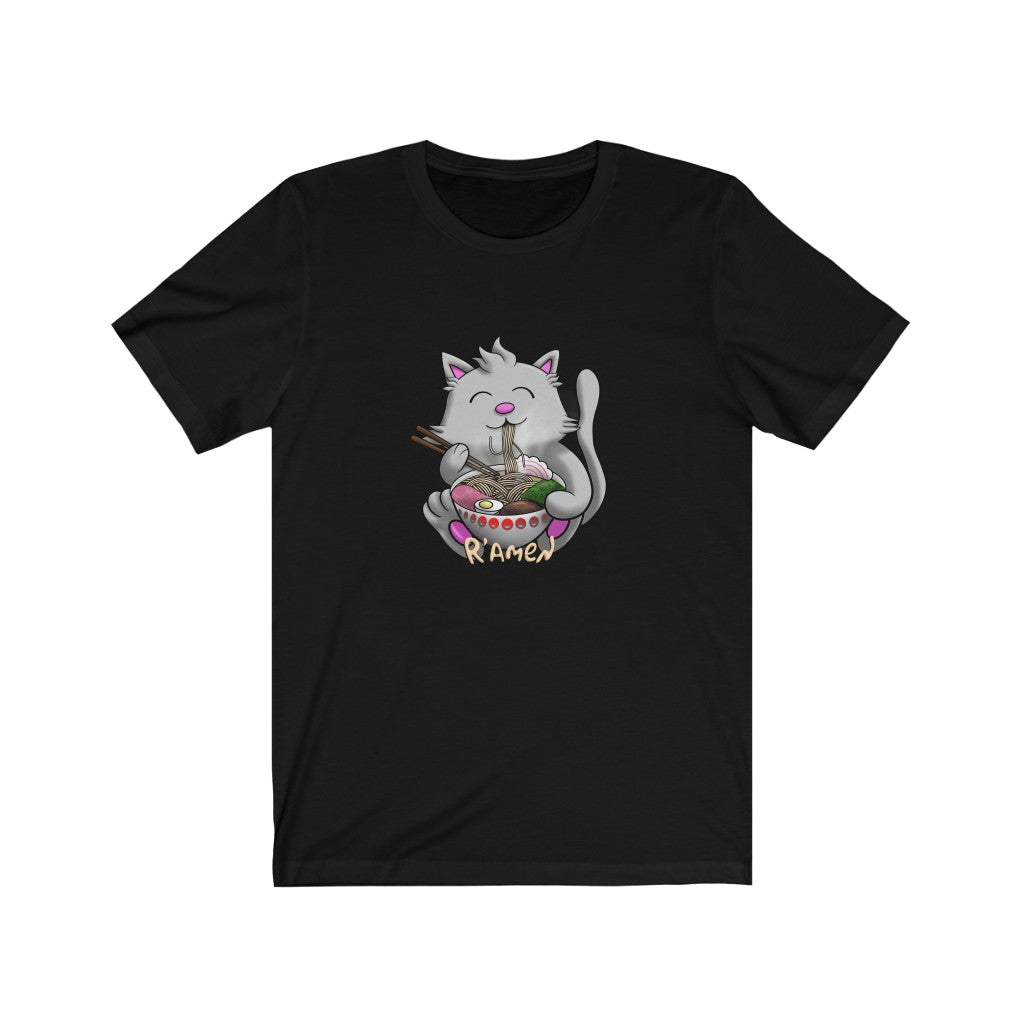 Ramen Cat Unisex Jersey Short Sleeve Tee