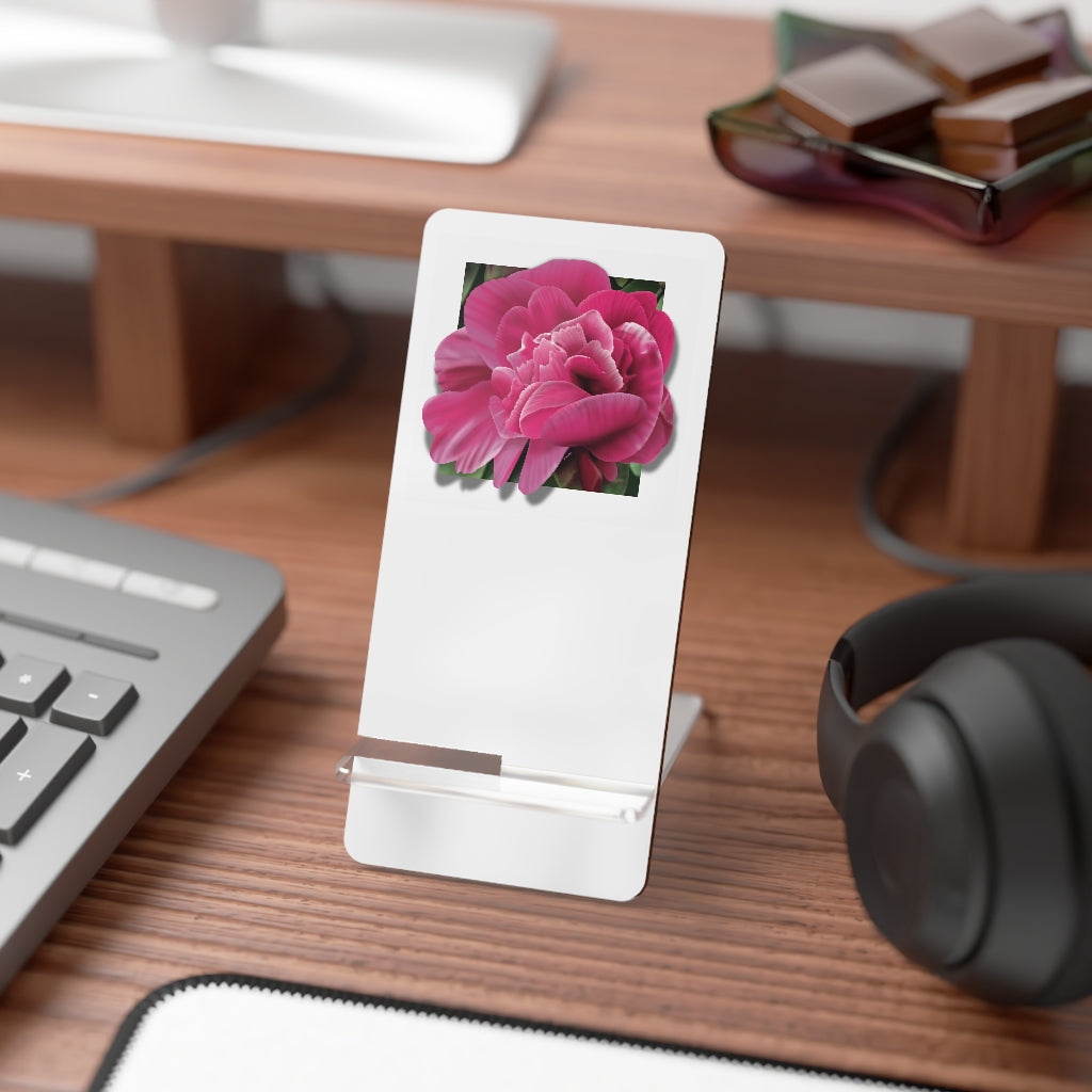 Peony flower Mobile Display Stand for Smartphones