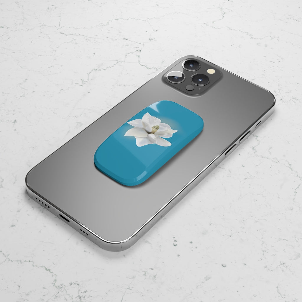 Magnolia Flower Phone Click-On Grip