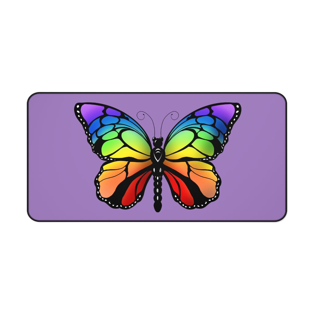 Rainbow Butterfly Desk Mat