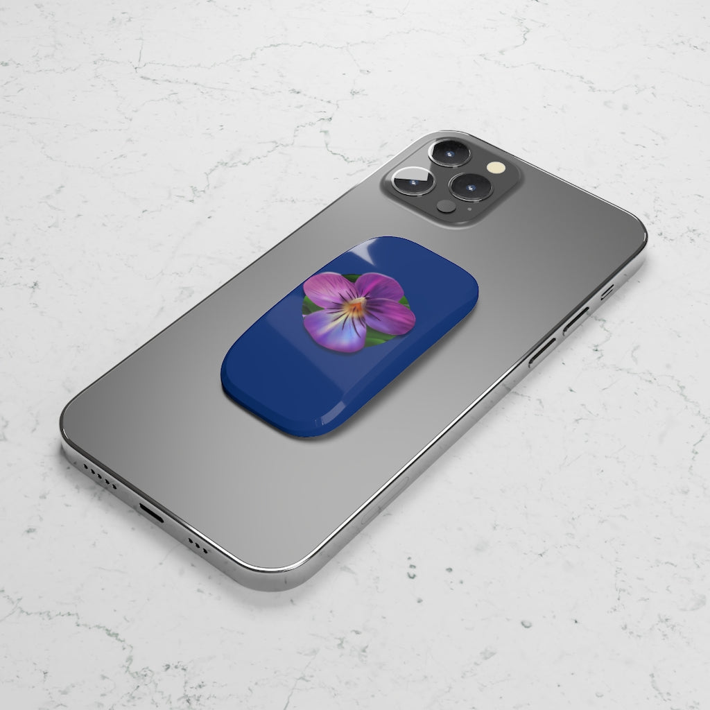 Common Blue Violet Phone Click-On Grip