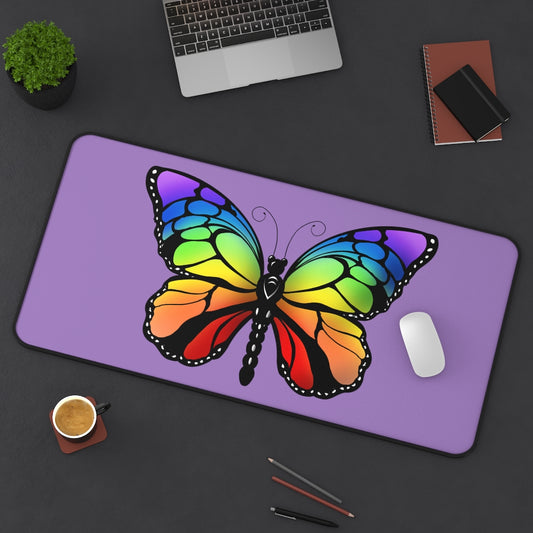 Rainbow Butterfly Desk Mat
