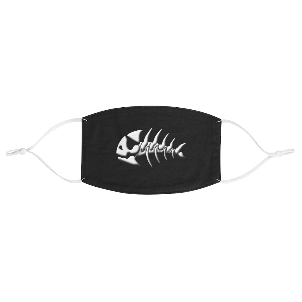 Jolly Roger Pirate Fish Fabric Face Mask