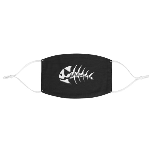 Jolly Roger Pirate Fish Fabric Face Mask