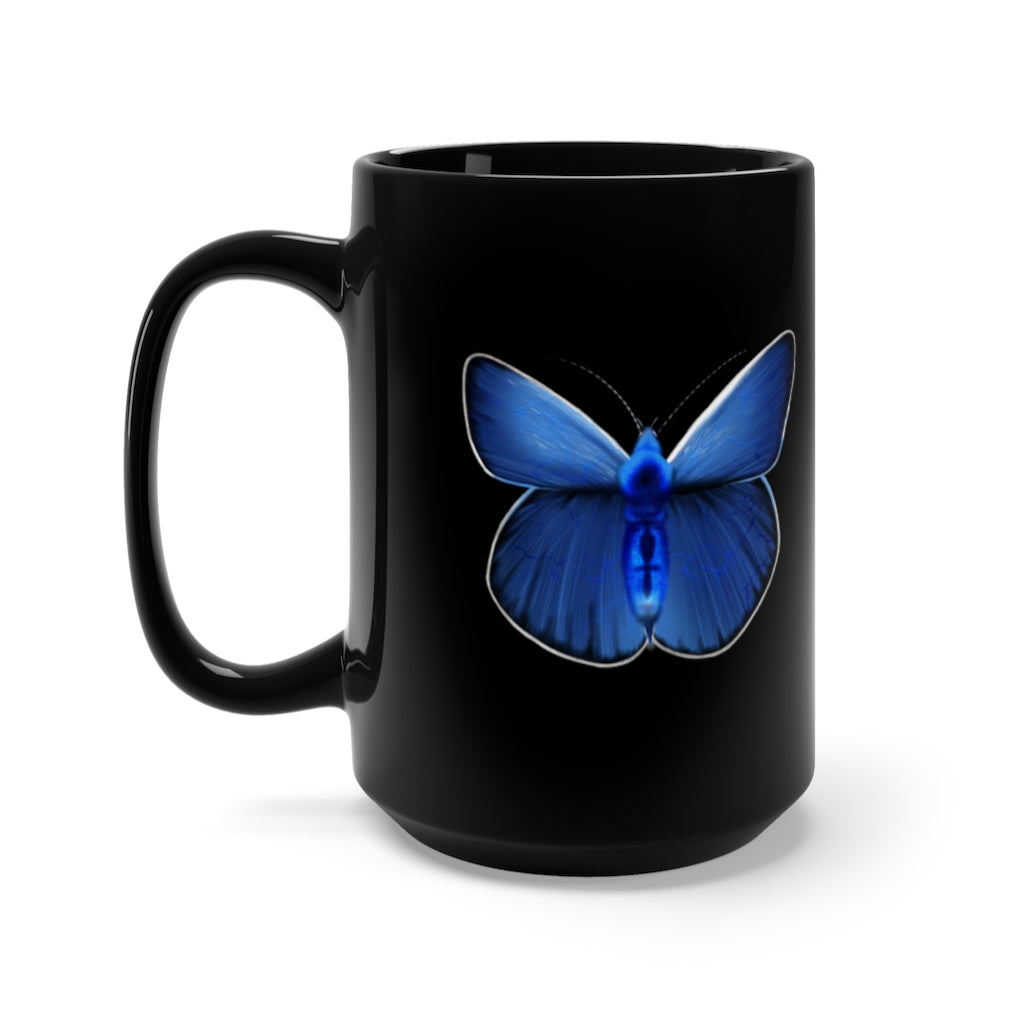 Blue Karner Black Mug 15oz