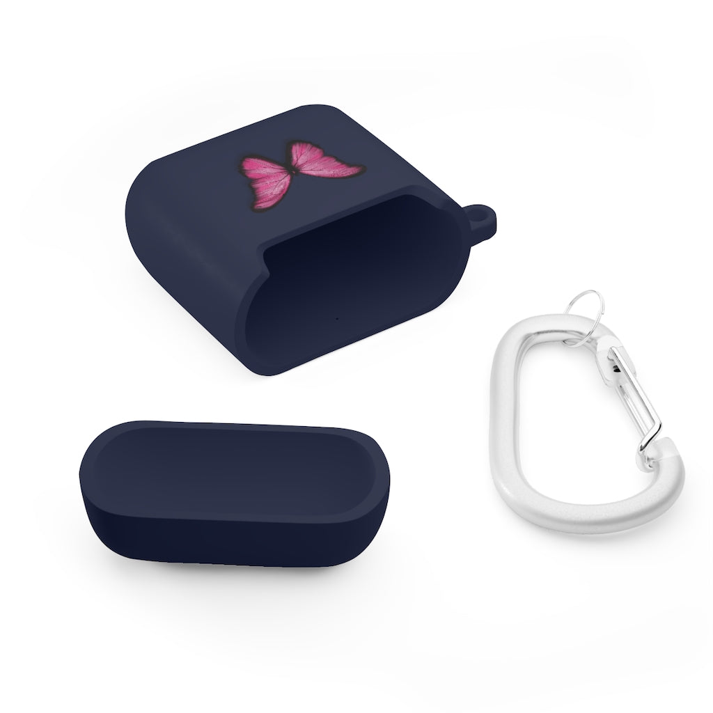 Pink Butterfly AirPods and AirPods Pro Case Cover