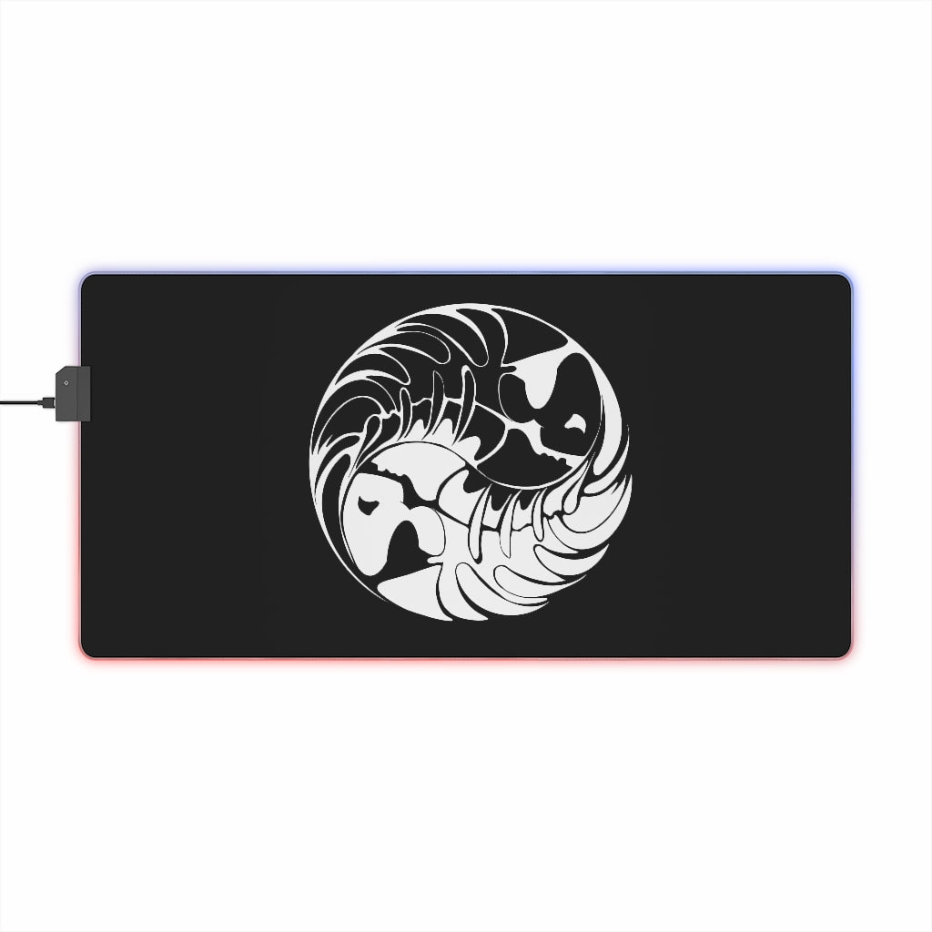 Pirate Fish Ying Yang LED Gaming Mouse Pad