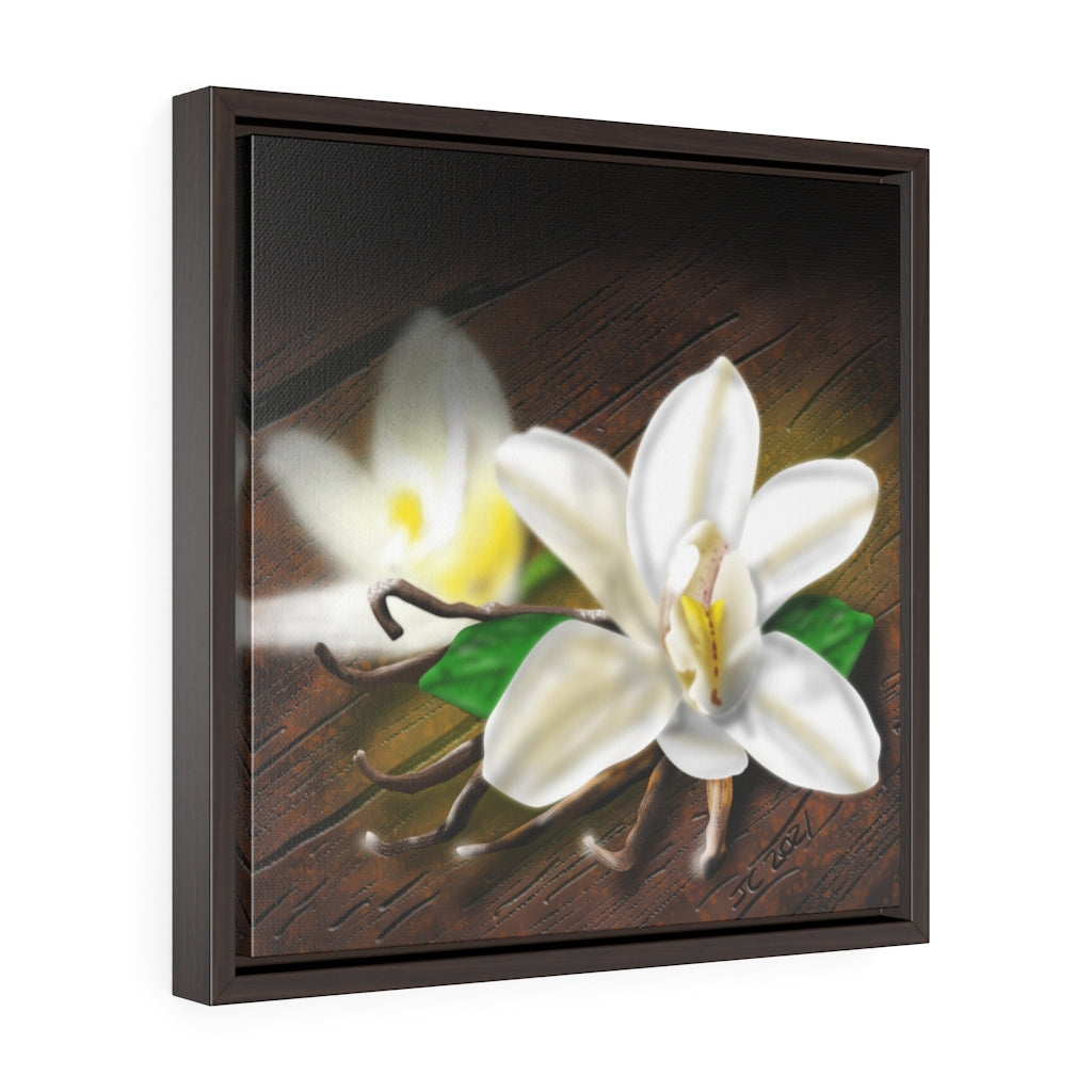 Plain Vanilla Square Framed Premium Gallery Wrap Canvas