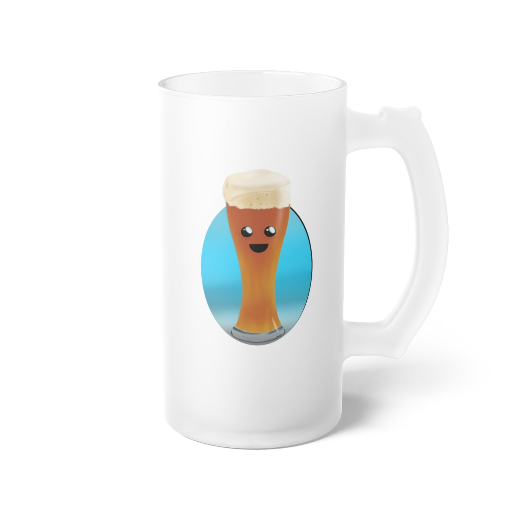 Kawaii Weissbier Frosted Glass Beer Mug