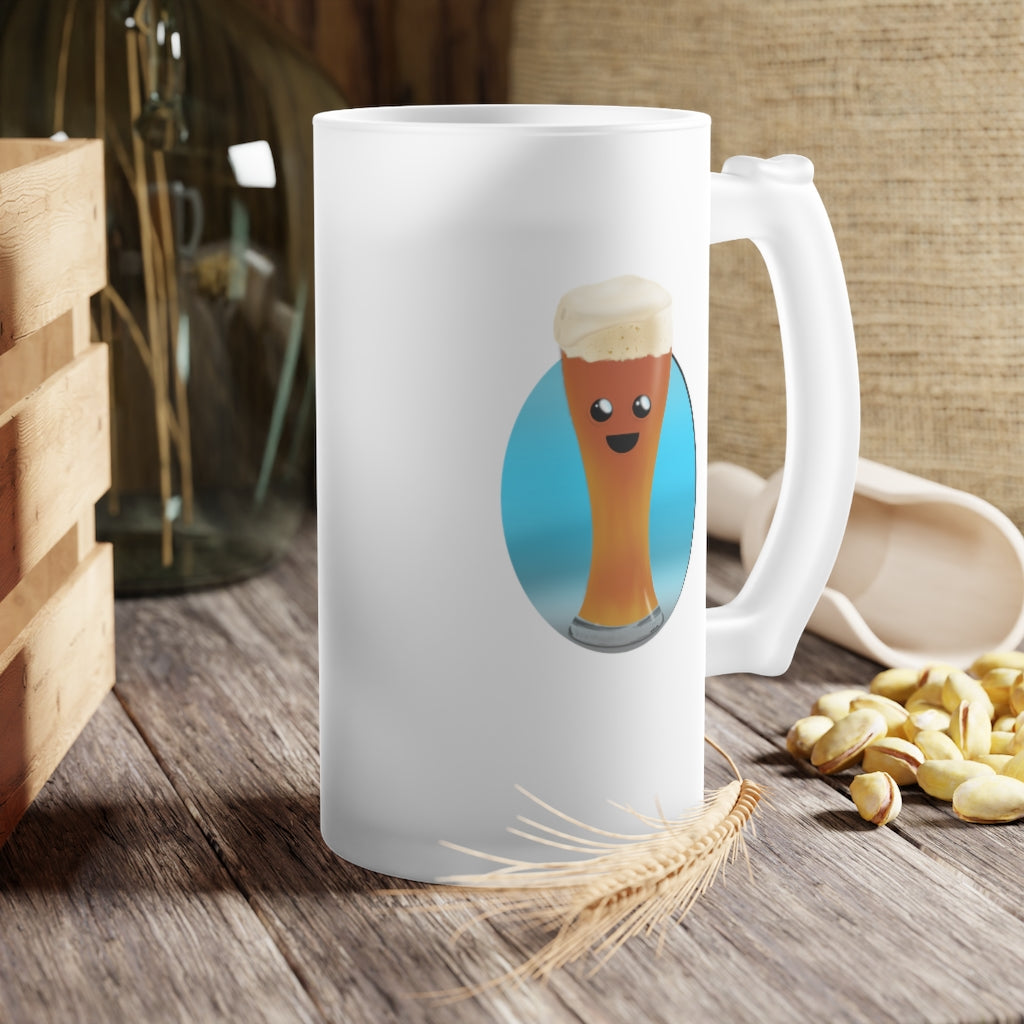 Kawaii Weissbier Frosted Glass Beer Mug