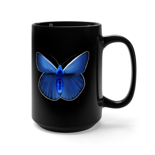 Blue Karner Black Mug 15oz