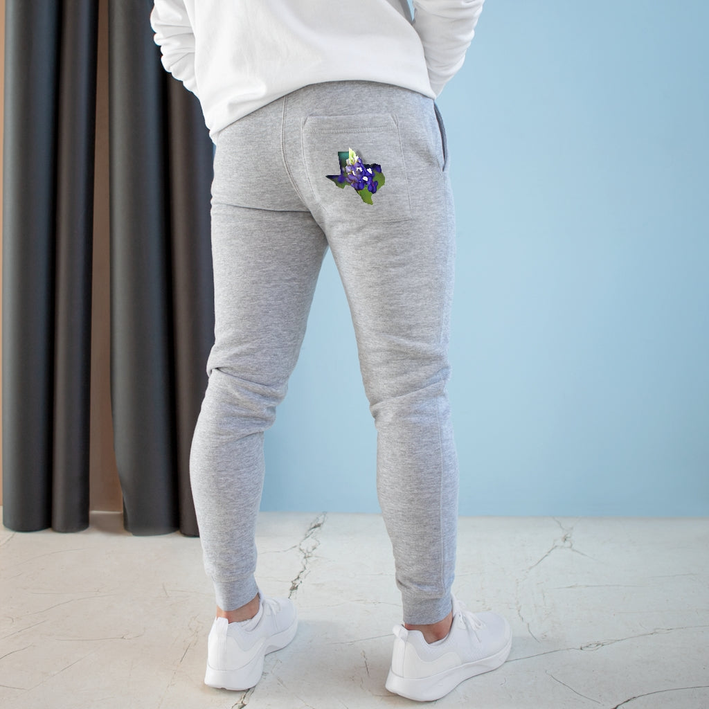 Texas Bluebonnet Premium Fleece Joggers