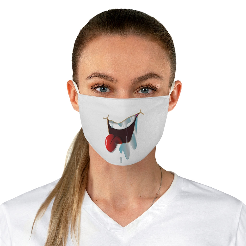 Drooling Smile Fabric Face Mask