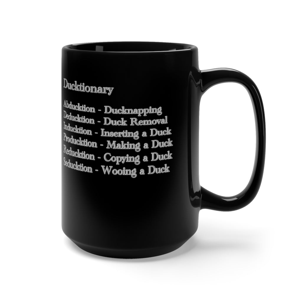 Ducktionary Black Mug 15oz