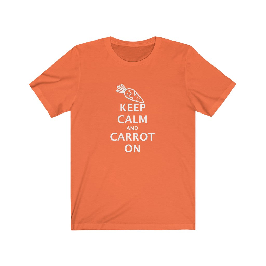 Keep Calm and Carrot On Unisex Jersey Short Sleeve Tee