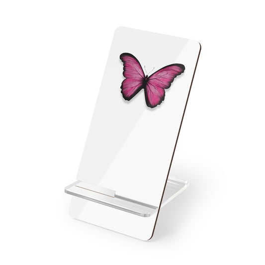 Pink Butterfly Mobile Display Stand for Smartphones