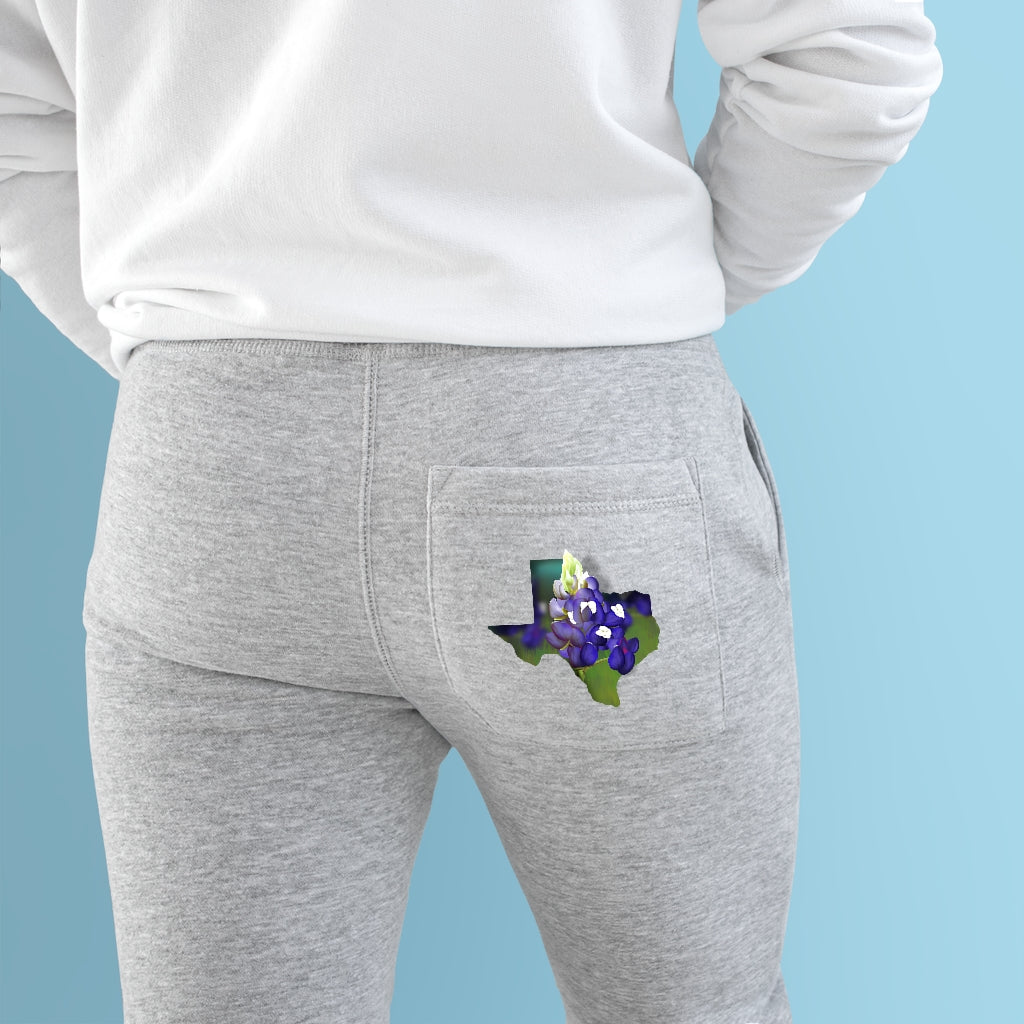 Texas Bluebonnet Premium Fleece Joggers