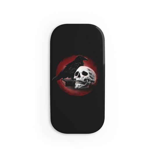 Skull and Raven Phone Click-On Grip