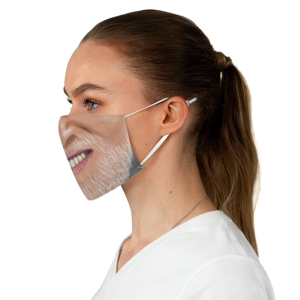 Awkward Smile Fabric Face Mask