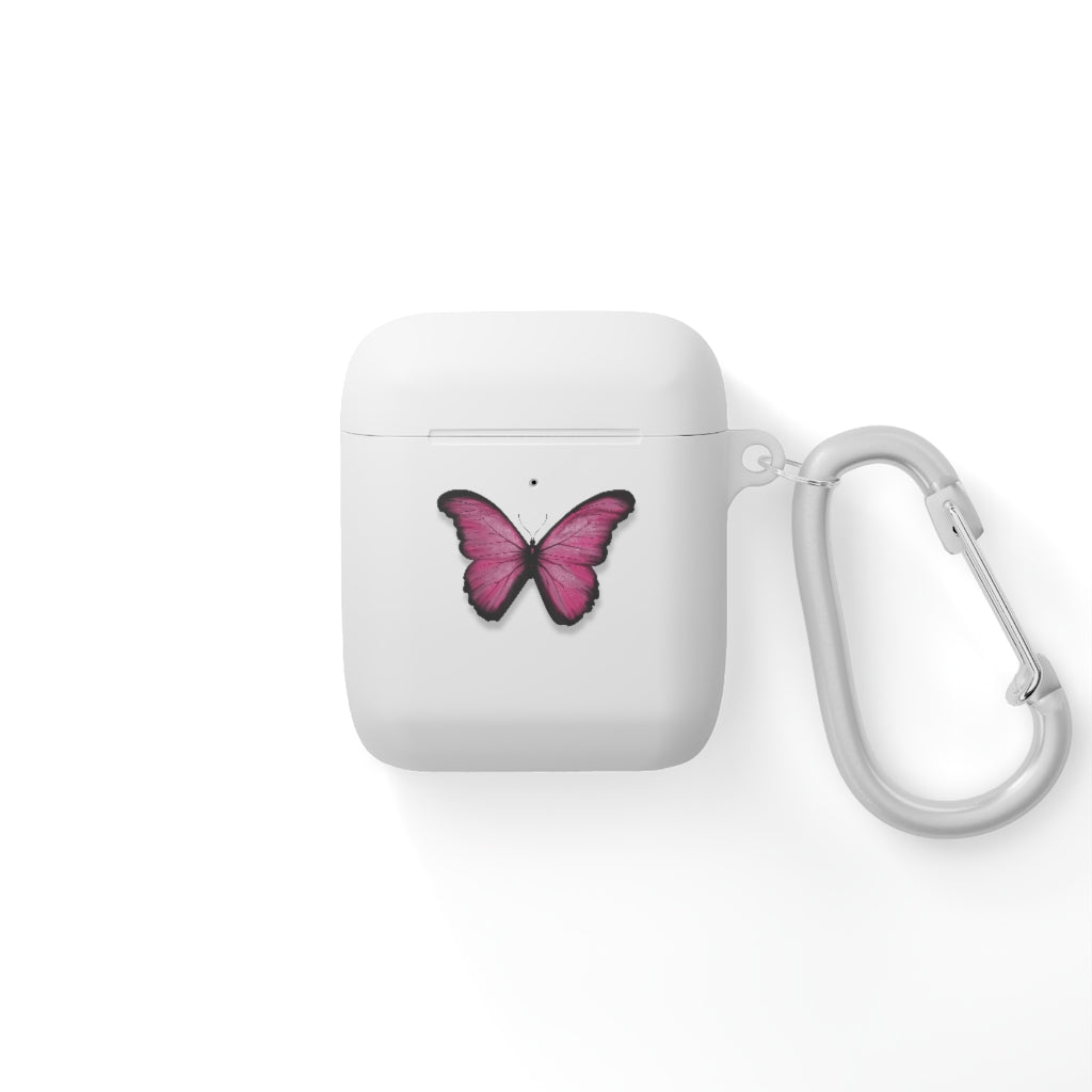 Pink Butterfly AirPods and AirPods Pro Case Cover