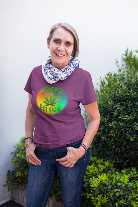 Grandma's Got Ganja - Rainbow Short sleeve tee